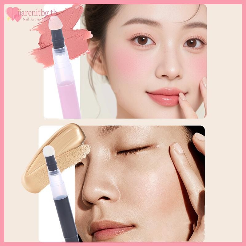 RENBG 3ml Twist ปากกาหลอดที่ว่างเปล่าฟองน้ําเคล็ดลับเครื่องสําอางค์คอนเทนเนอร์ปากกา Lip Gloss Tubes 