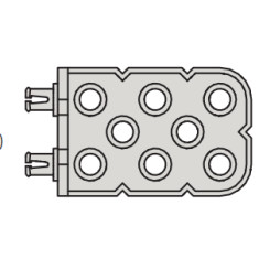 VEX IQ หุ่นยนต์รุ่นที่สอง อะไหล่ชุดของแท้ใหม่เอี่ยม 2x กว้าง 3x2 Angle Joint