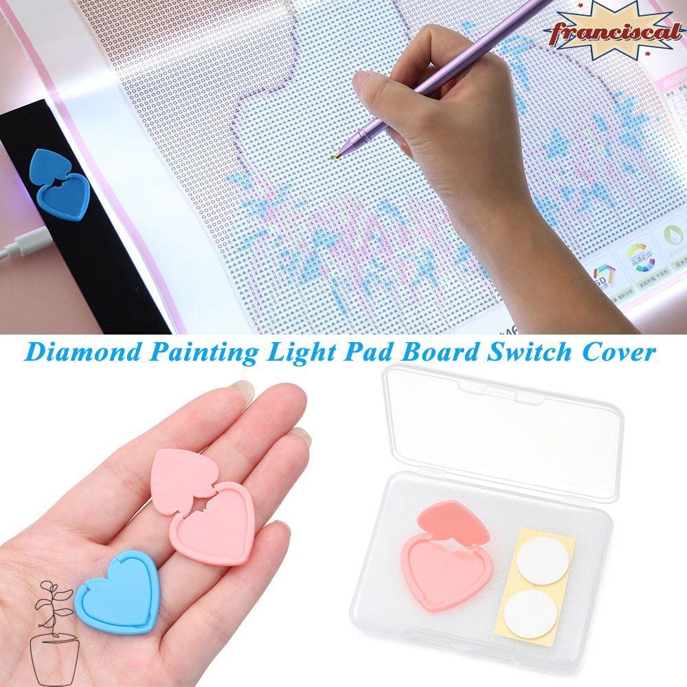 FRANCISCAL ผ้าคลุมกันฝุ่นรูปหัวใจกระดานวาดภาพ LED Board เครื่องมือภาพวาดเพชร