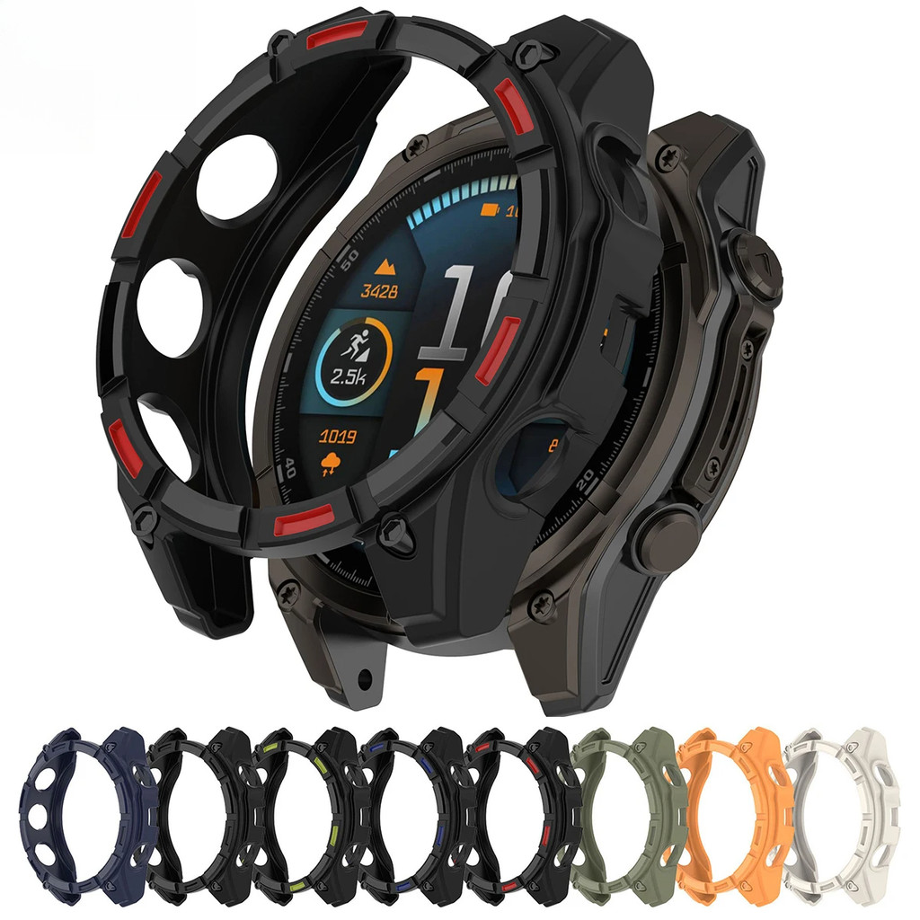 Hollow สําหรับ Garmin Quatix 8 47 มม.นาฬิกาสําหรับ Garmin Quatix 8 51 มม.เปลือกกันชน Smartwatch ปลอก