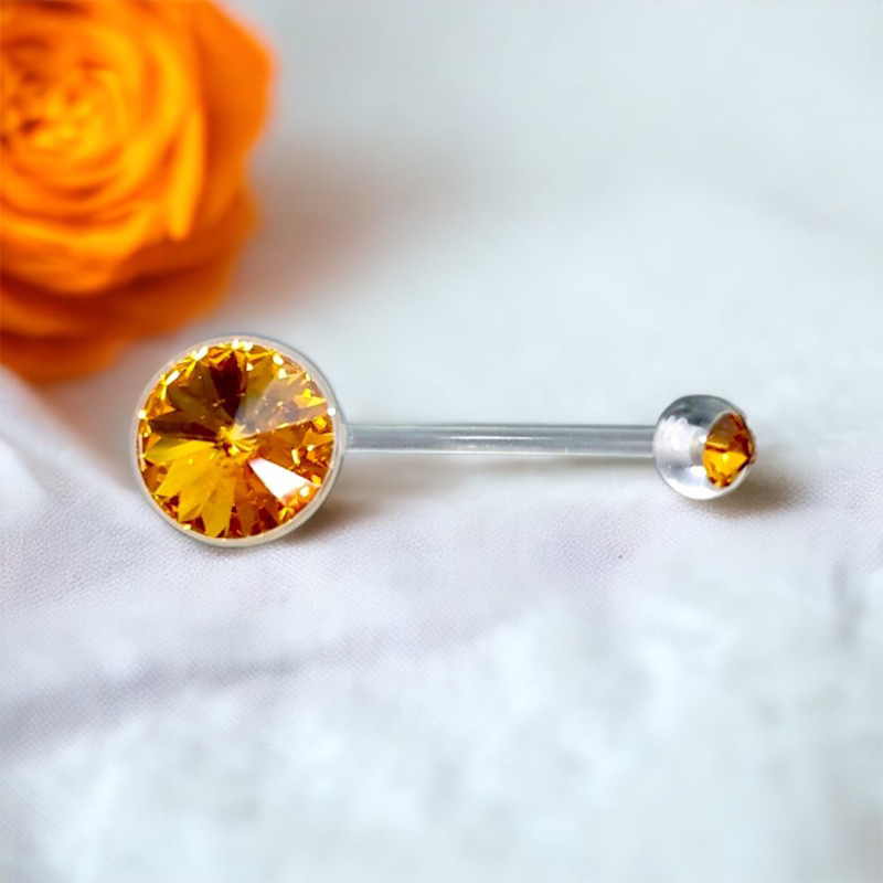 จิวสะดือซิลิโคนแท้ก้านยาวพิเศษ 20 มิล (ความยาวยาวตัดได้) - รูปที่ 5