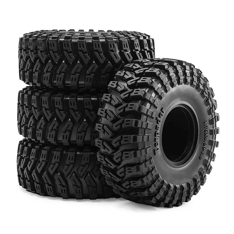 4pcs 124 มม.1.9 "ยางล้อยาง Tyre สําหรับ 1/10 RC Crawler รถ Axial SCX10 II III Capra Traxxas TRX4 RC4WD D90 Redcat MST