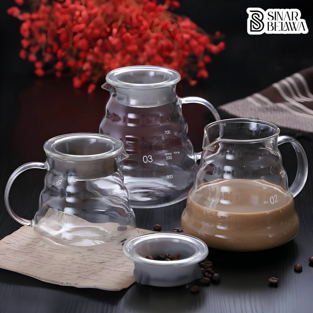 Coffee Pot Coffee Server V60 Drip Pour Over Borosilicate Glass