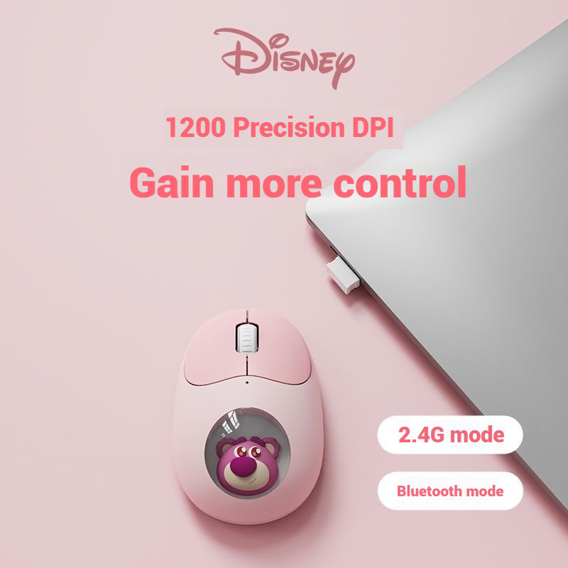Great DisneyLotso Mouse Bluetooth Dual Mode Bluetooth Mouse เมาส์เงียบ