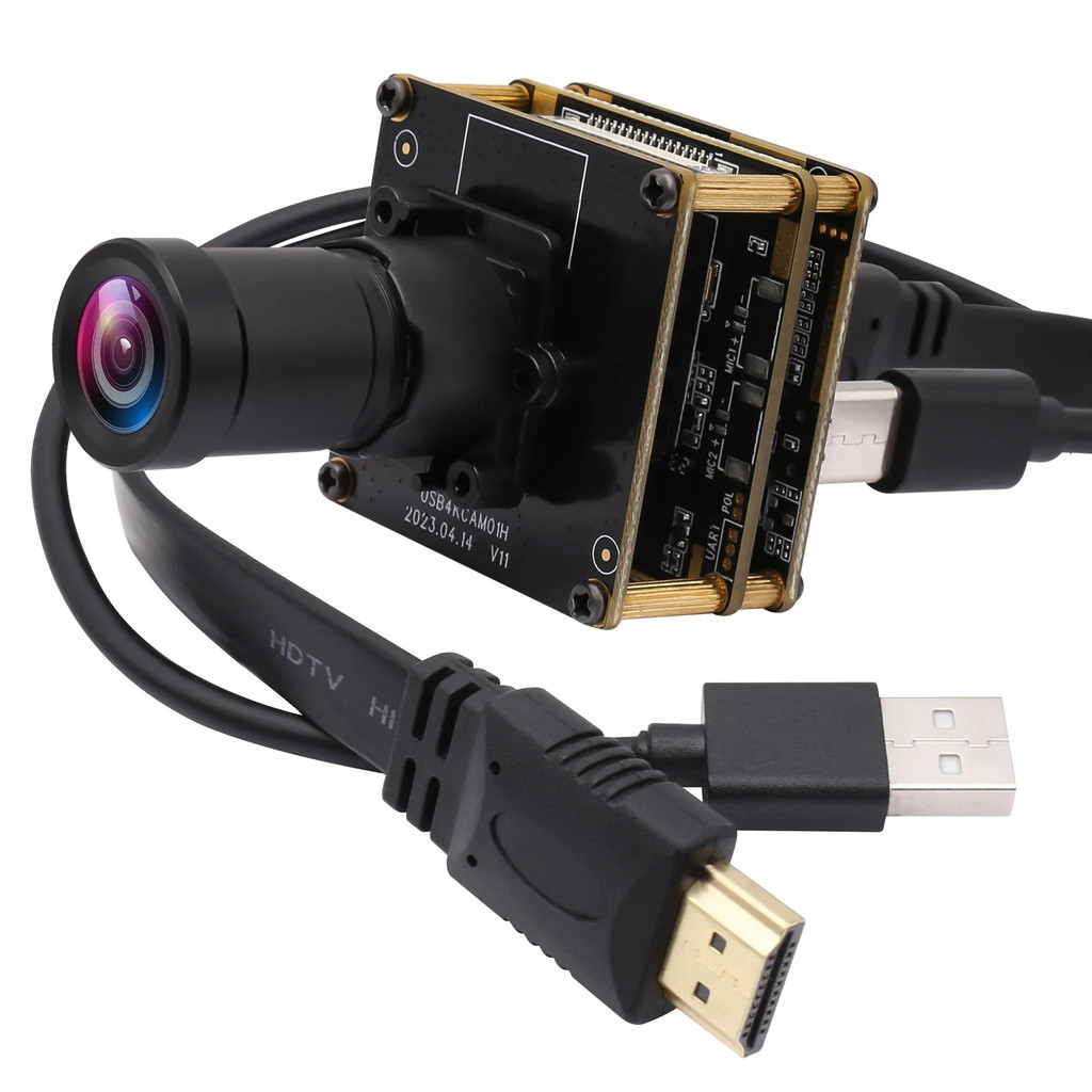 [NEW] Elp 4k Hdmi Usb โมดูลกล้อง 60fps H.264 Live Streaming Video Recording Webcam พร้อมเลนส์ 12 มม.