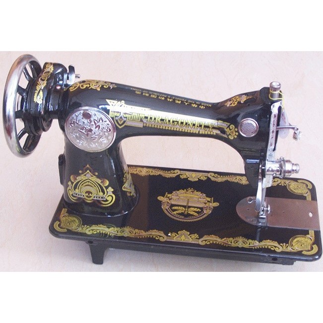 Dragonfly JA2-1 จักรเย็บผ้าไฟฟ้าก้าวเท้าสมัยเก่าในครัวเรือนโลหะทั้งหมดทนทานกินหนา