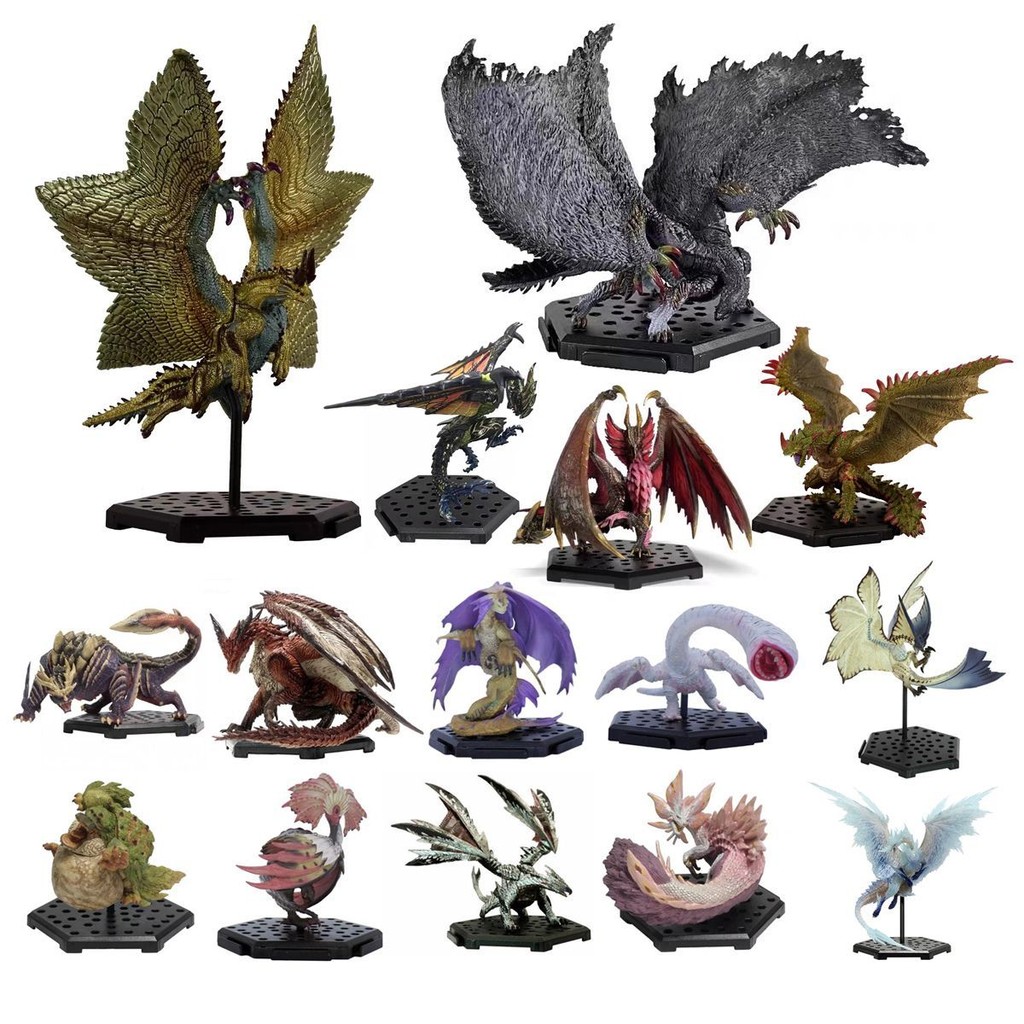 ในสต็อก monster hunter monster hunter boardgame Monster Hunter Icefield Dragon Model Huang Heilong Ming Red Dragon Extinguishing Dragon Kirin Figure