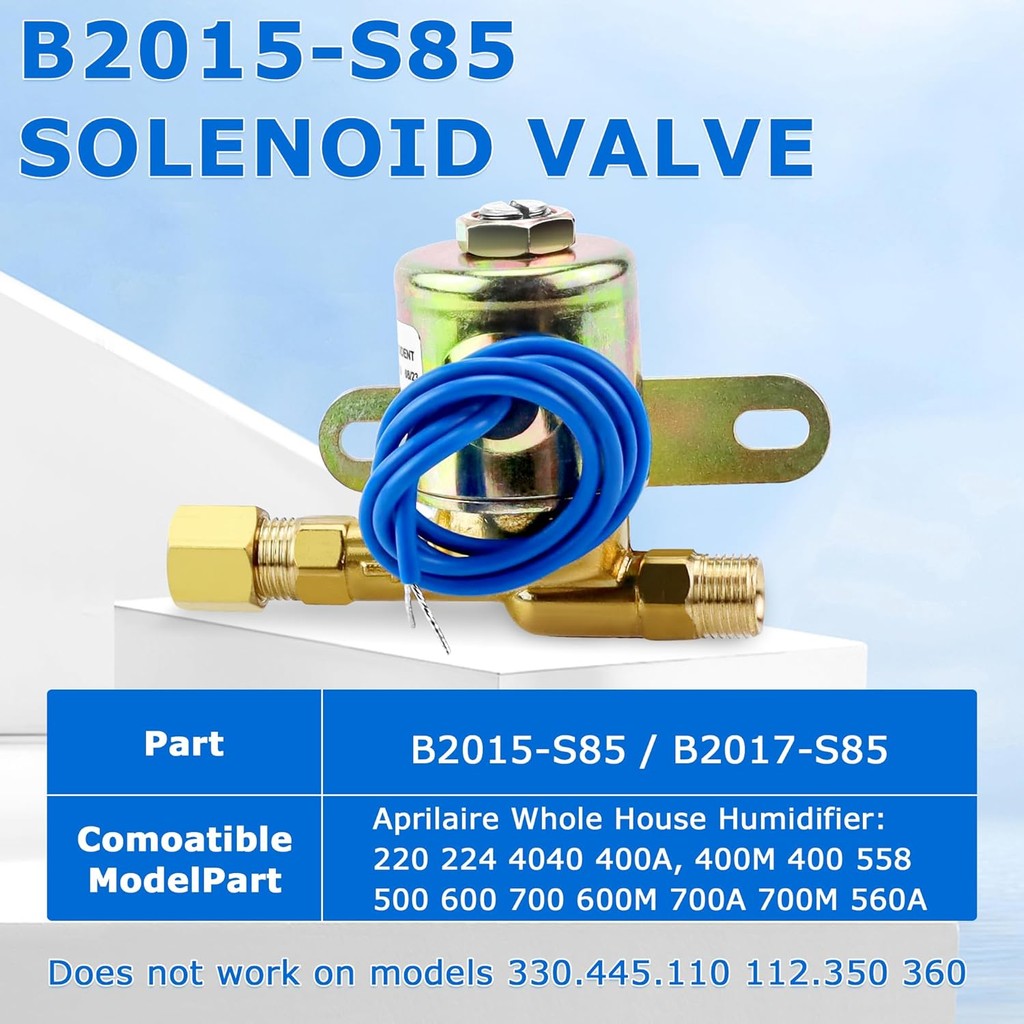 24v โซลินอยด์วาล์ว B2015-s85 -Exact สําหรับ Apr ilaire 4040 Humidifier 400 500 600 700 10006735,เปลี