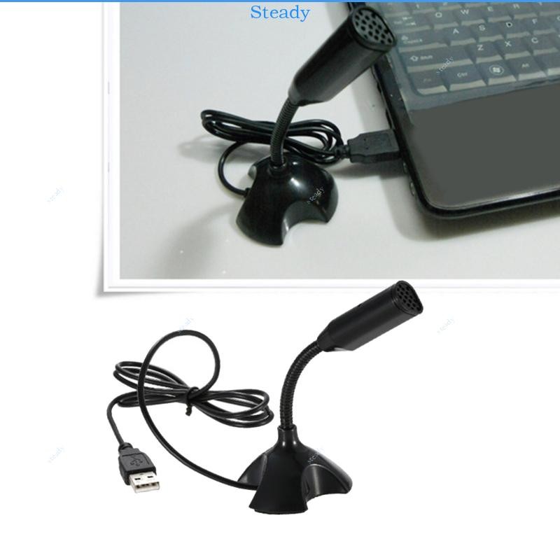 Steady Professional USB ไมโครโฟนคอมพิวเตอร์ Clear Auditory สําหรับการประชุมออนไลน์ PC Mic