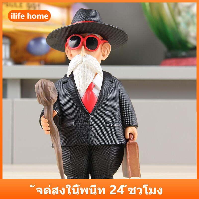 💥 จัดส่งจากประเทศไทย 💥16 ซม.Kame Sennin ชุด DRAGON BALL คอสเพลย์ Master Roshi Goku Action Figure ตุ๊กตาของขวัญเด็กตกแต่งรถเครื่องประดับของเล่นคอลเลกชันตกแต่งบ้านประติมากรรมตกแต่งขนาดใหญ่