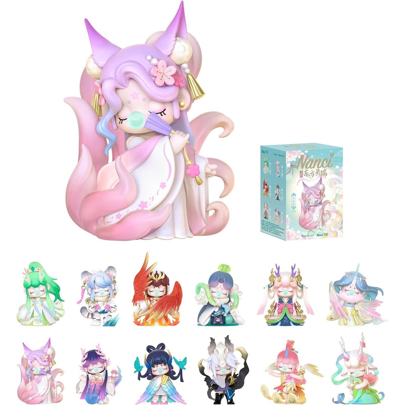 Rolife 12 ชิ้น Nanci กล่องตาบอด Oriental Mythology Creatures คอสเพลย์ Action Figure