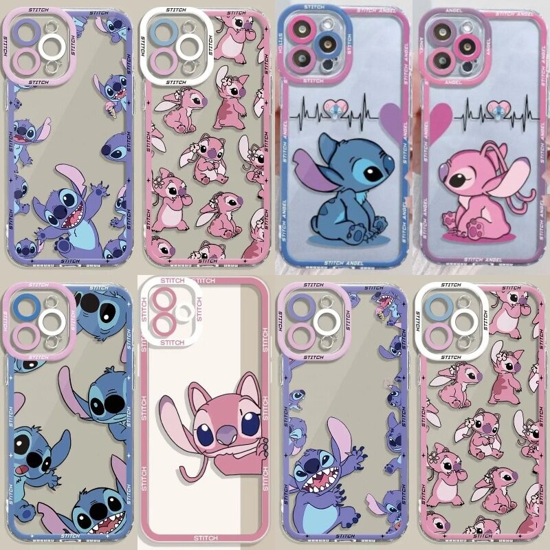 Lilo Stitch Angel สําหรับ INFINIX HOT 50 40 30 Play HOT 40i 30i 20S 20i 20I 10 20 Play shell คู่นุ่ม