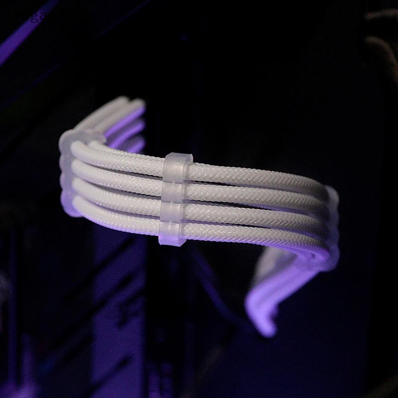 Zyngana PSU ATX 24Pin สายไนลอนถัก 8-pin 6 + 2pin สายไฟ 24-pin เมนบอร์ดสําหรับคอมพิวเตอร์พีซีกรณีสายไ