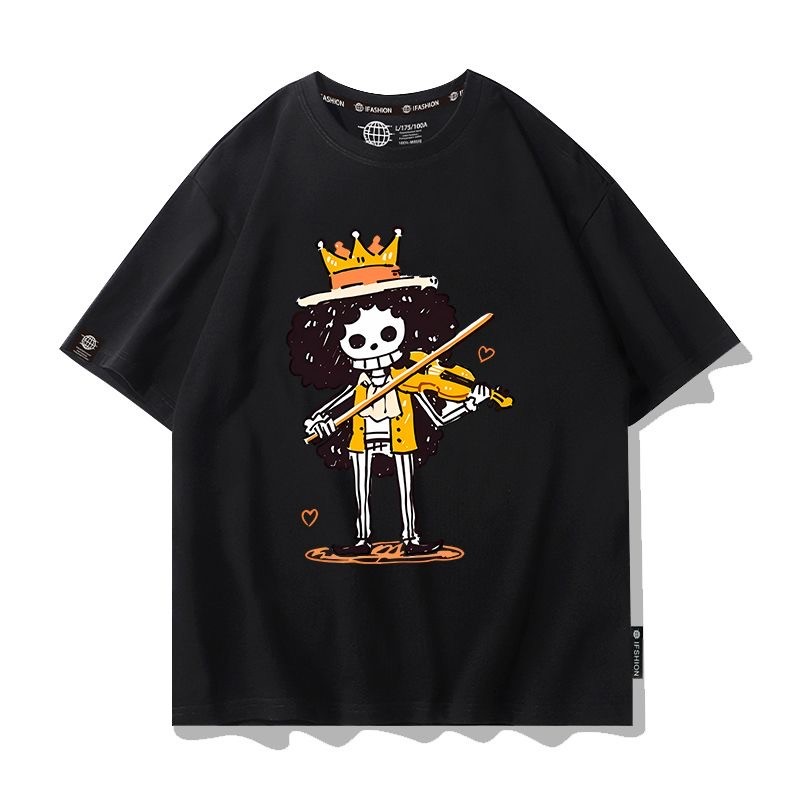 KATUN เสื้อยืด Cotton 100% สําหรับผู้ชายและผู้หญิง | เสื้อยืดวันพีซ Brook Yomi Yomi no Mi Melodi Exc