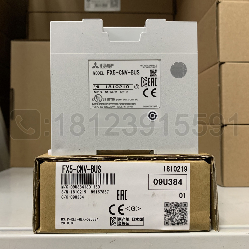 โมดูลแปลง Mitsubishi FX5U Busbar FX5-CNV-BUS นําเข้าเดิม รับประกัน 1 ปี