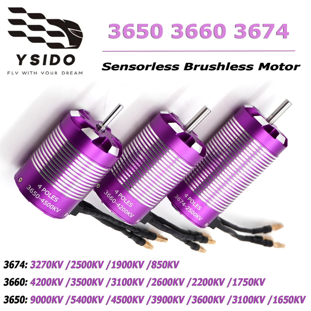 RC 3650 3660 3674 Sensorless มอเตอร์ไร้แปรงสําหรับ 1/8 1/10 Axial Traxxas TRX4 Wltoys MJX RC รถ Drift Racing Off-Road รถบรรทุก Buggy