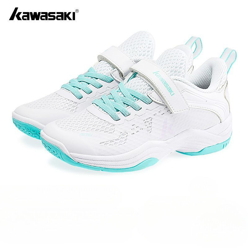 Kawasaki รองเท้าแบดมินตันสำหรับเด็ก รองรับแรงกระแทก C4322ป้องกันการบิดงอ สำหรับการฝึกซ้อมในกลางแจ้ง