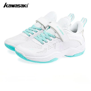 Kawasaki รองเท้าแบดมินตันสำหรับเด็ก รองรับแรงกระแทก C4322ป้องกันการบิดงอ สำหรับการฝึกซ้อมในกลางแจ้ง