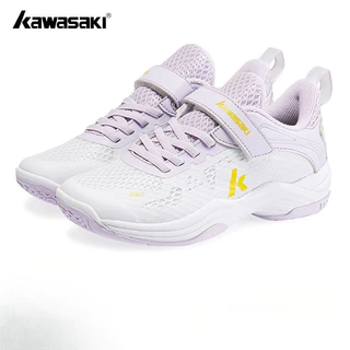 Kawasaki รองเท้าแบดมินตันสำหรับเด็ก รองรับแรงกระแทก C4322ป้องกันการบิดงอ สำหรับการฝึกซ้อมในกลางแจ้ง