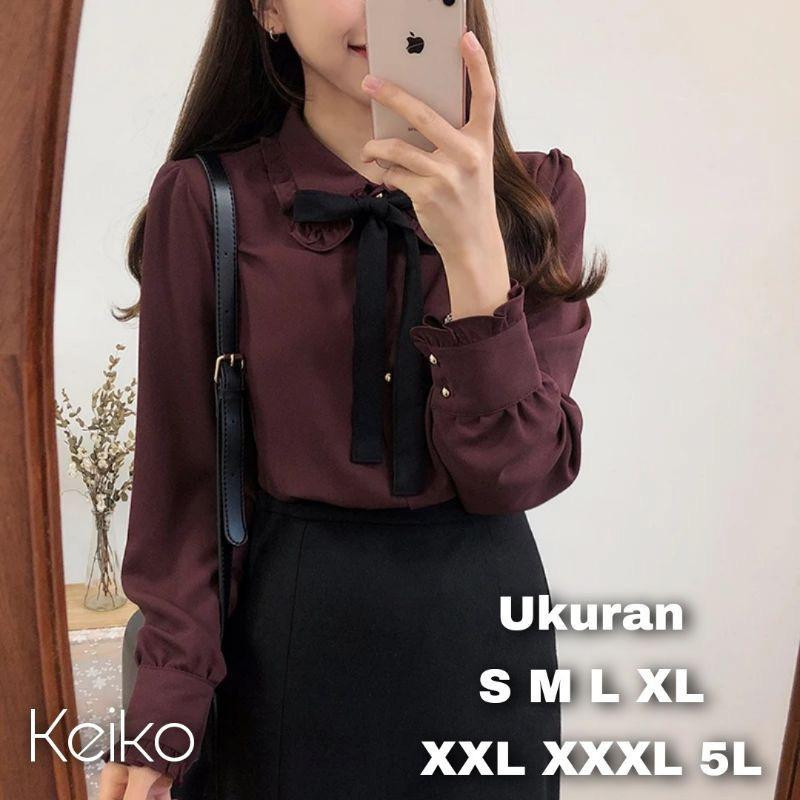 KEMEJA _%_ [WAREHOUSE CLEARANCE] LD 140 130 120 110 102 dst | เสื้อทํางาน | CUTE WORK TOP KEIKO BLOU
