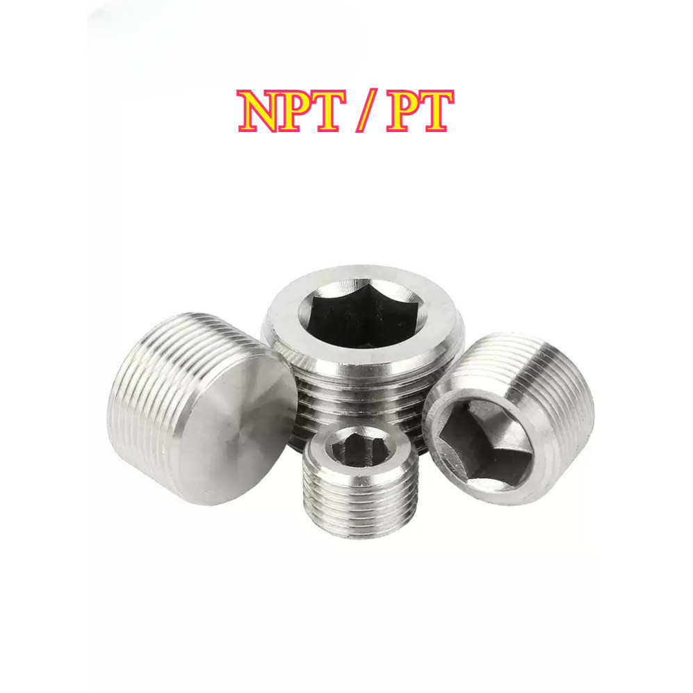 ปลั๊กซ็อกเก็ตหกเหลี่ยมสแตนเลส 304 NPT/PT (HA-LR-TH)