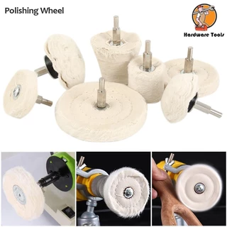 7 ชิ้นล้อขัดผ้าฝ้ายแผ่นขัดทนต่อการสึกหรอ Buffing ล้อ 6 มิลลิเมตร Shank Rotary เครื่องมืออุปกรณ์เสริม SHOPQJC3736