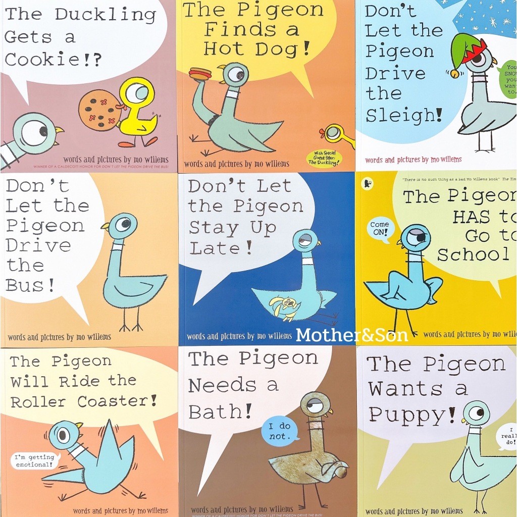 9 เล่ม - ชุดหนังสือนืทานภาษาอังกฤษ Don't Let Pigeon