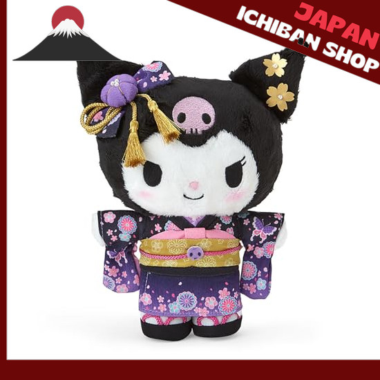 【จากประเทศญี่ปุ่น】 SANRIO Plushie (Kimono) Kuromi 067709