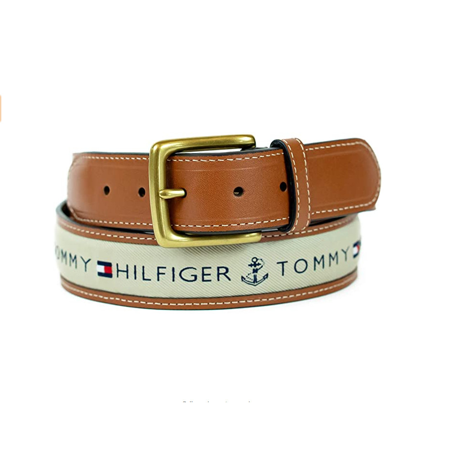 เข็มขัดผู้ชาย ดีไซน์สไตล์ American Tommy Hilfiger