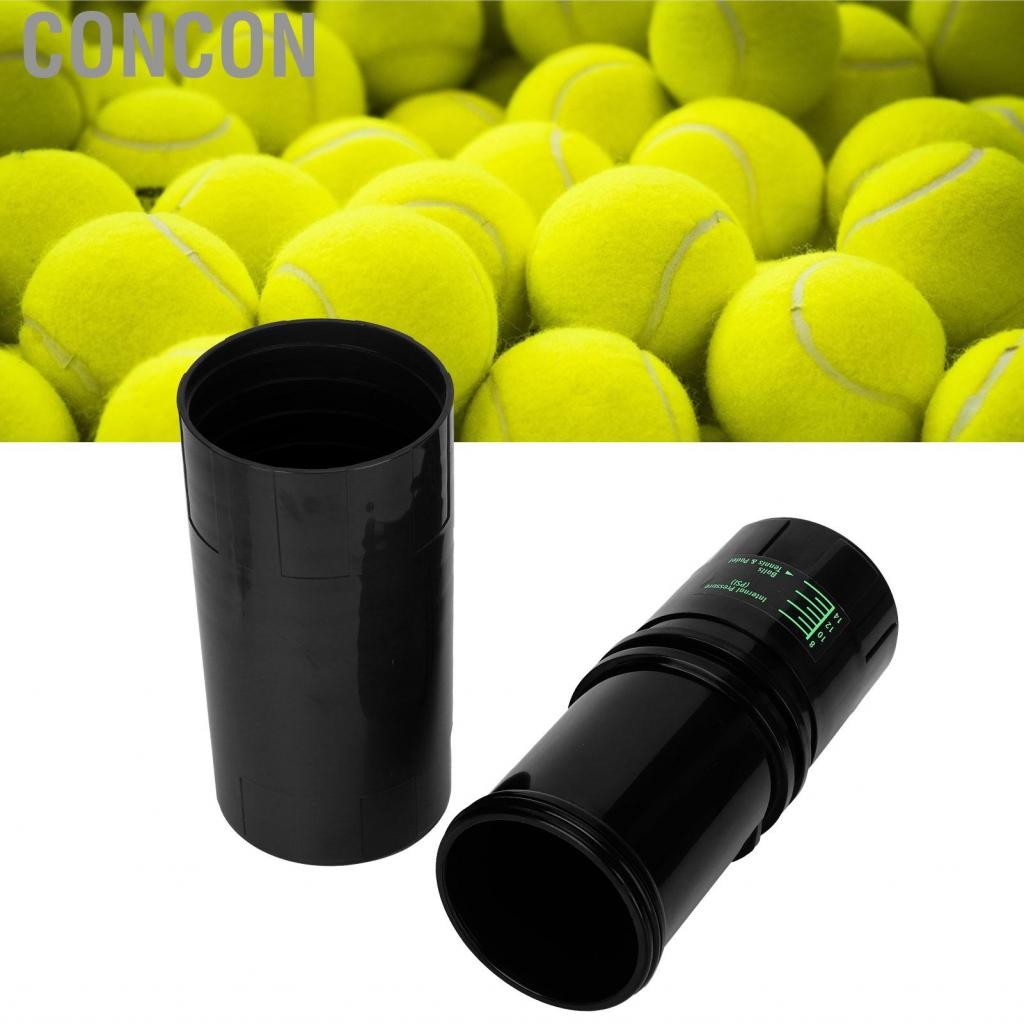 Concon Saver-th Tennis Ball Saver น้ำหนักเบาและพกพาสามารถใช้งานได้จริงสำหรับกีฬา (สีดำ)