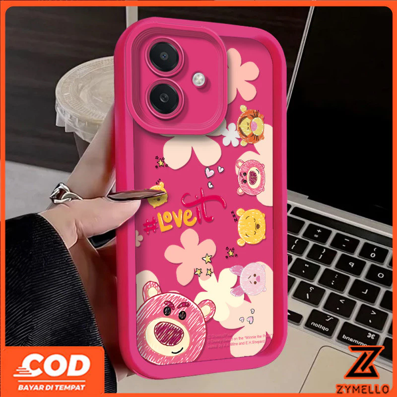 เคสลายสตรอเบอร์รี่เงา สำหรับ VIVO V50 V40 V40 LITE Y04 Y29 Y39 Y03 Y19S Y28 Y17S V30 V29 V29E Y17 Y15 Y11 Y20 Y21 Y20S Y33S Y21S Y21T Y12S thumbnail 6