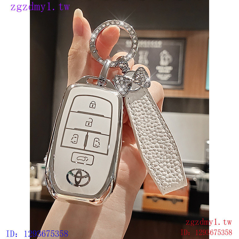 Q6SM QBY8 เหมาะสําหรับ Toyota Toyota ฝาครอบกุญแจ Alpha/Senna/Senaway Alpha Grevia พวงกุญแจใหม่ CJMS1