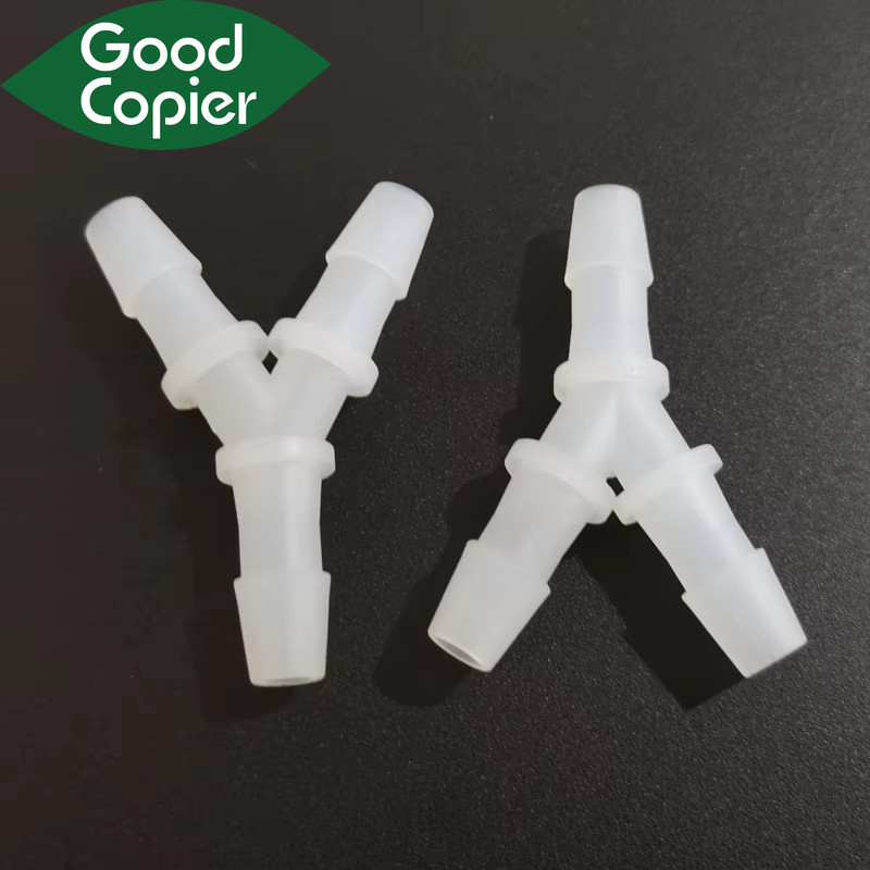 1pcs Y-Tube สําหรับท่อหมึก 4x3 มม.Y-Connector Y รูปหมึกหลอด xp600 Dx11 Dx5 Dx7