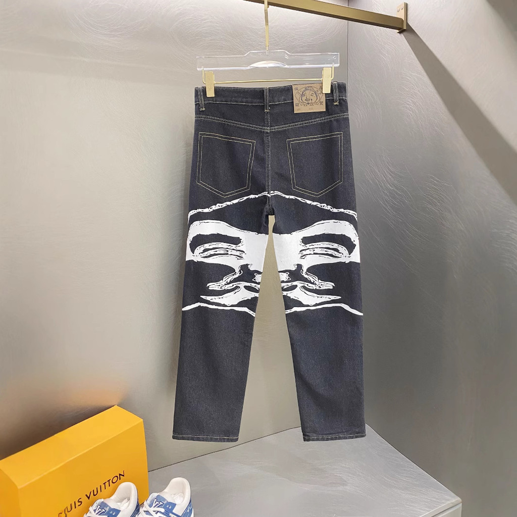 Fushen evisu 2025 Spring Street Wear Casual Simple Style Stretch Jeans สไตล์ Unisex