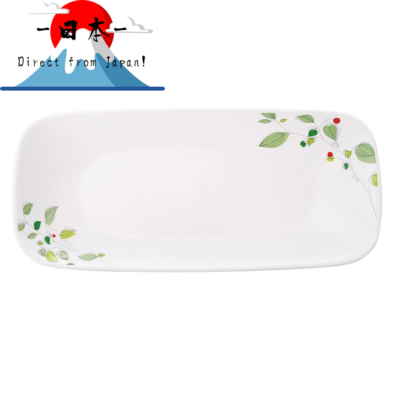 [Direct from Japan]
Corelle Plate Dish Width 26.5cm Break-resistant Lightweight Green Breeze Square 