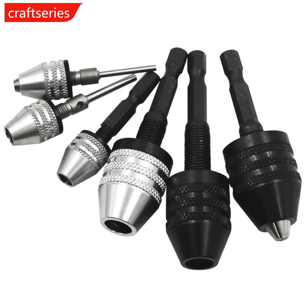 CSE เจาะ Chuck Keyless ไขควง Impact Driver Adaptor ไฟฟ้า Micro มอเตอร์ Clamp Mini Chuck Fixture Hex Shank เจาะ Bits อะแดปเตอร์
