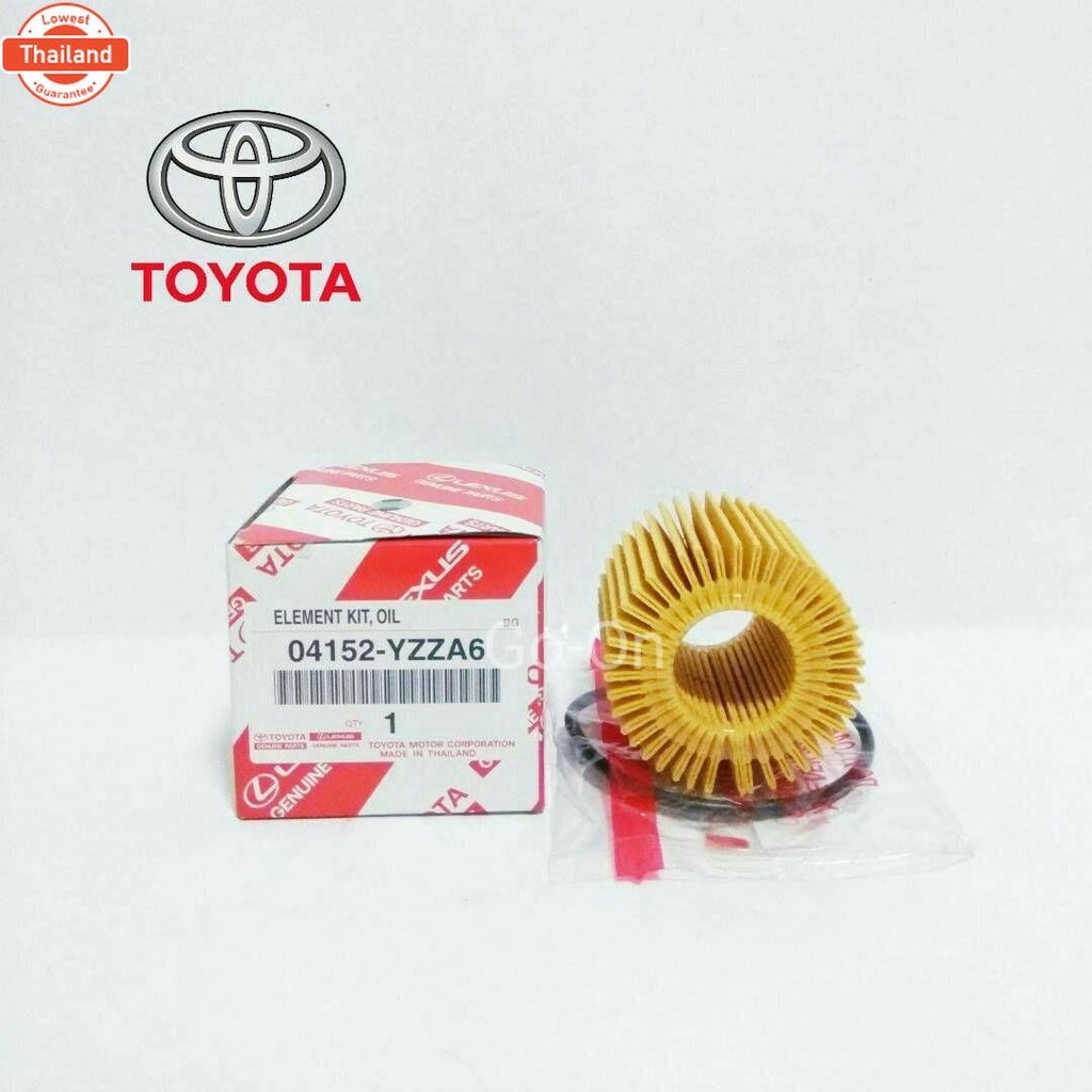 แท้ศูนย์ 04152-37010/YZZA6/YZZA7 กรองน้ำมันเครื่อง โตโยต้า TOYOTA อัลติส ALTIS 1.8 2011-2015 / วีออส