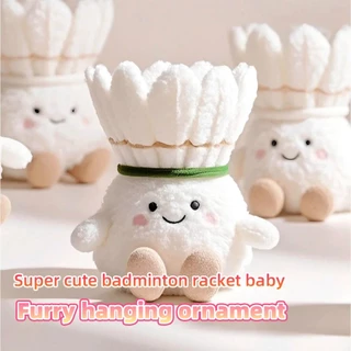 พวงกุญแจตุ๊กตาแบดมินตัน ผ้าฝ้ายPP 8CM น่ารัก สร้างสรรค์ ของขวัญให้เพื่อน สำหรับตกแต่งจี้ ห้อยกระเป๋า