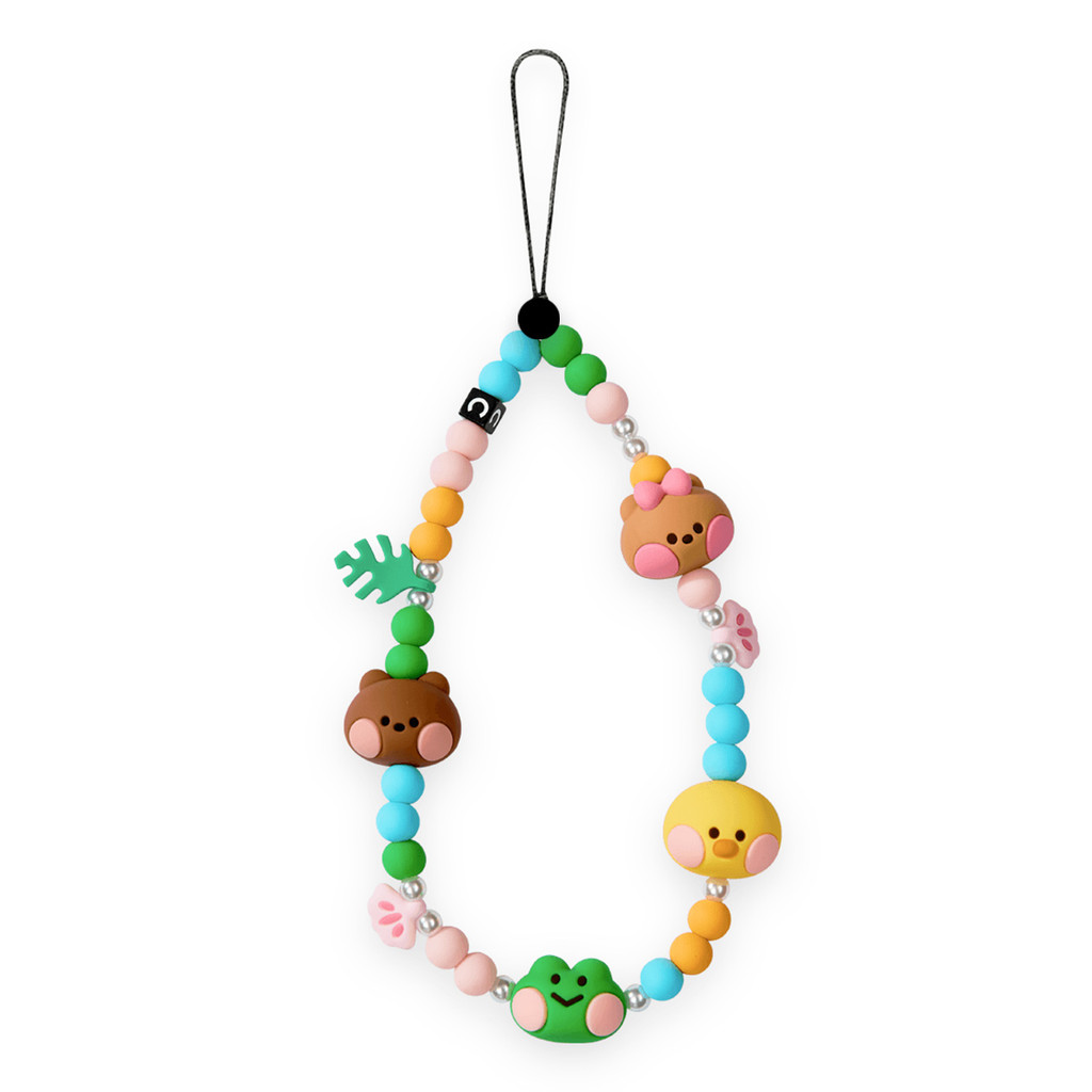 CASE ใหม่ Collaboration Crayon Shin-chan Phone Chain Pendant Portable Celebrity Style Beaded Wrist Phone Strap for Women ราคา ถูกที่สุด ดีลบีเคเค แกลเลอรีภาพที่ 5