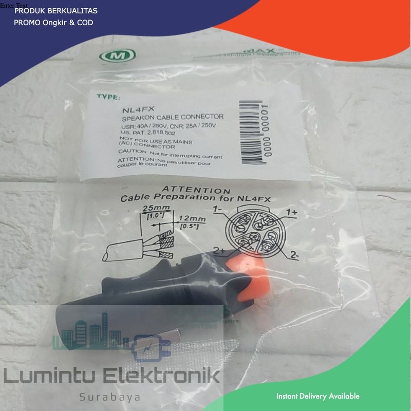 Jack spikon Max NL4FX