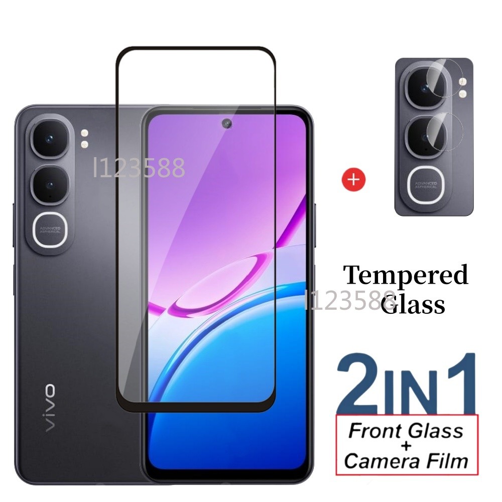 สําหรับVivo Y31s 5G 2026 2 in 1 กระจกนิรภัยป้องกันหน้าจอฟิล์มสําหรับVivo Y31s Y31d Pro Y31 5G VivoY3