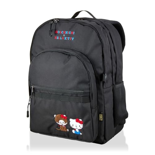 [Shifure] Backpack Monchichi × Hello Kitty 5147 SA21. Black Monchichi × Hello Kitty
