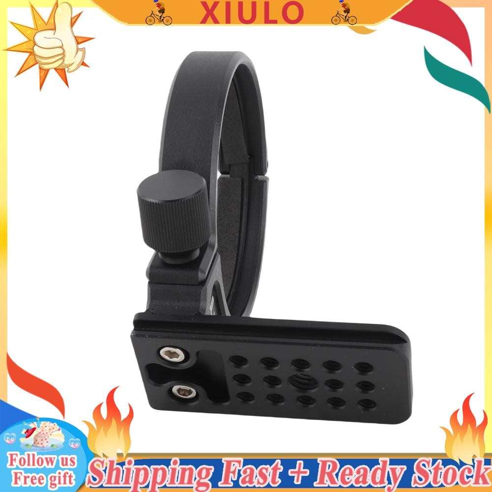 Xiulo XIULO-TH JLWIN JL-23 82 มม. ขาตั้งกล้องวงแหวนพร้อมแผ่นรีลีส 80 มม. 1/4IN 3/8IN HOLED ที่เข้ากั