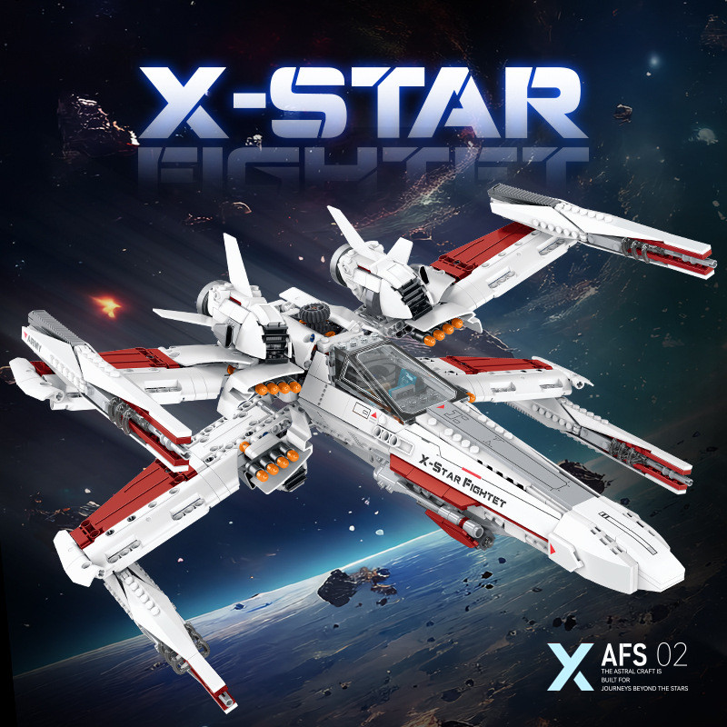 Zhanpeng 98003 การศึกษาประกอบบล็อกตัวต่อของเล่นเข้ากันได้กับ Lego Toys Planet X Warship Starship Bat