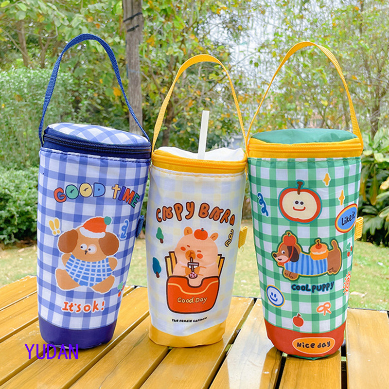 YDMY แบบพกพานมชา Tote กระเป๋าเก็บความร้อนกระเป๋าถือฉนวนถ้วยกระเป๋าถือ Tumbler ถ้วยอุปกรณ์เสริม