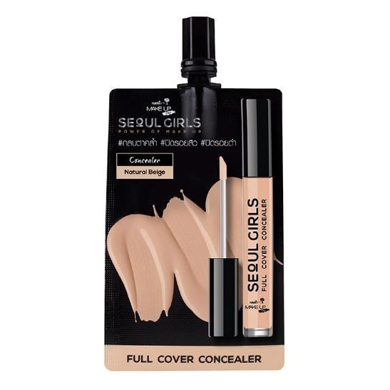 (1ซอง) *(สี Natural Beige)* นามิ เมค อัพ โปร โซล เกิร์ล คอนซีลเลอร์ Nami Make Up Seoul Girls Full Cover Concealer