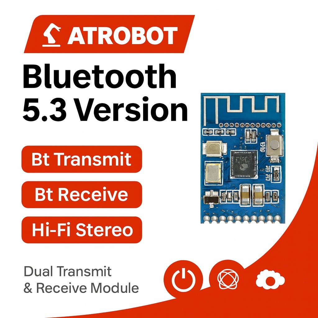 Bluetooth 5.3 Audio Transmitter/Receiver Module, Wireless Stereo Music Module