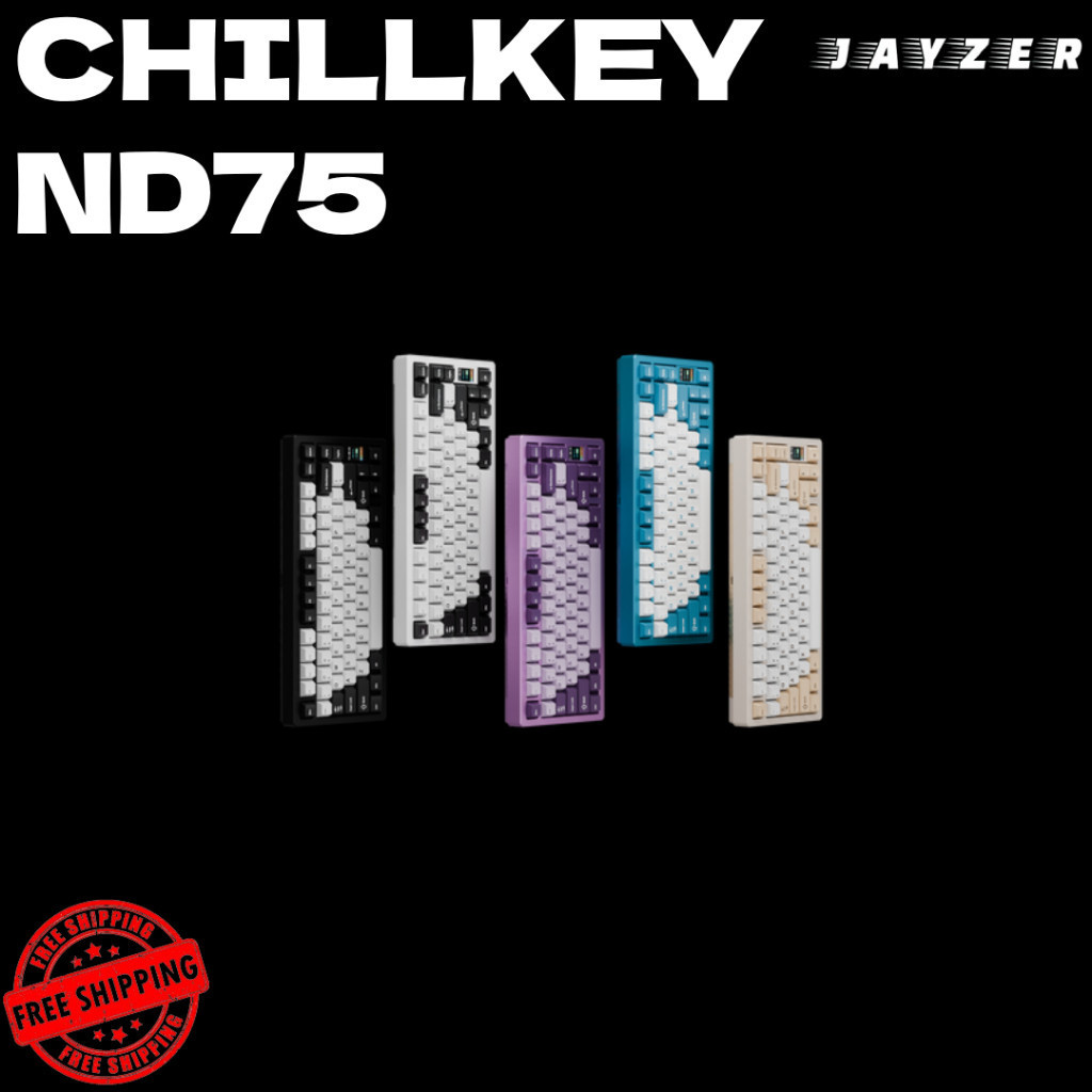 SG Chillkey ND75 Mechanical Keyboard Pre Built Assembled Edition พร้อมแผง LEDHT99 42II