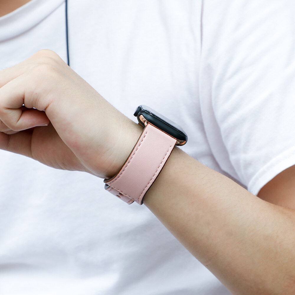 สายรัดหนังที่ปรับได้กีฬาสำหรับ for Apple Watch Ultra / SE 3 2 Iwatch Series 11 10 9 8 7 6 5 4 49 46 45 44 42 41 38มม ราคา ถูกที่สุด ดีลบีเคเค แกลเลอรีภาพที่ 5