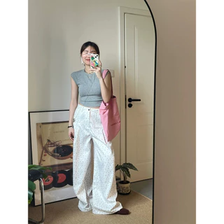 Moses Queen/Queen of Mercy แฟชั่นคังฮวีผู้หญิง เสื้อยืดผู้หญิงคอกลมแขนสั้นเซ็กซี่เสื้อพื้นฐาน
